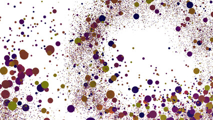 confetti png. Gold confetti falls from the sky. Glittering confetti on a transparent background. Holiday,