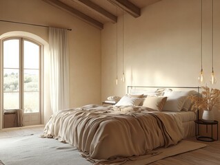 A Calm and Relaxing Space with Earthy Tones
