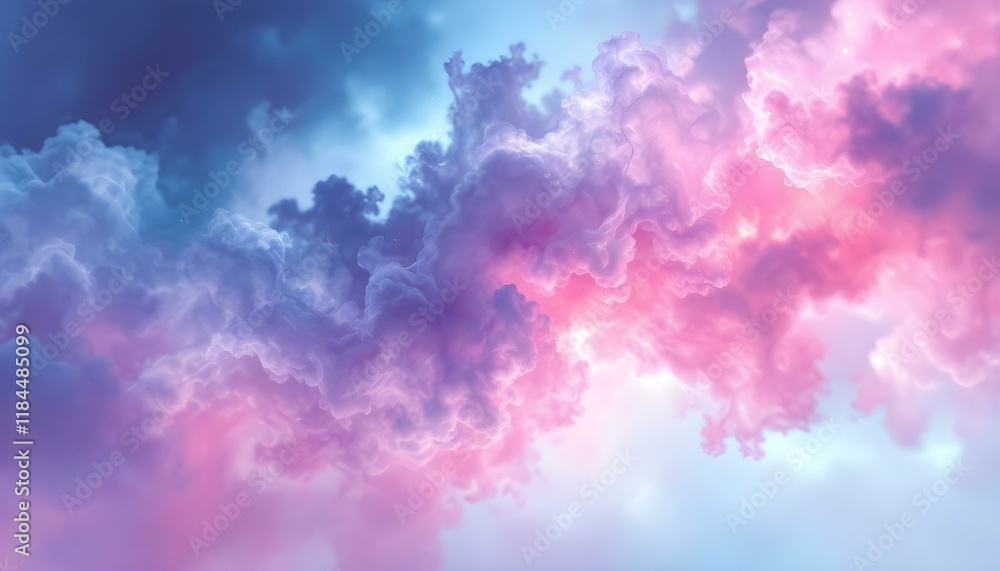 Aufkleber swirling pink and purple lines with a hint of blue create a dynamic, abstract flow wallpaper design.