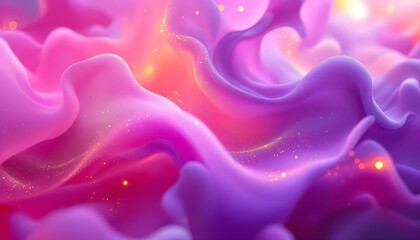 Obraz premium Swirling pink and purple lines with a hint of blue create a dynamic, abstract flow wallpaper design. Vibrant abstract background features curved lines in pink, blue, orange, and purple