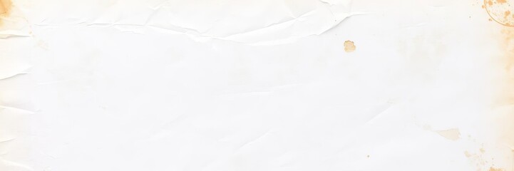 Obraz premium Crumpled old white paper sheet texture with vintage feel, textured, grunge, paper