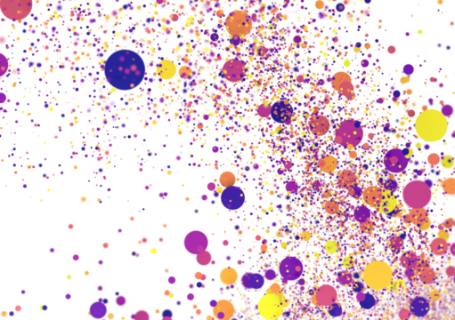 Confetti, paper triangle on the floor, fancy, colorful, celebration party