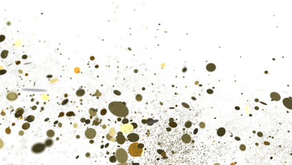 Confetti, paper triangle on the floor, fancy, colorful, celebration party