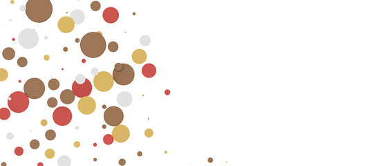  Multicolored confetti on white