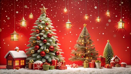 Christmas red background

