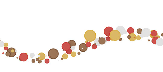 Confetti, paper triangle on the floor, fancy, colorful, celebration party