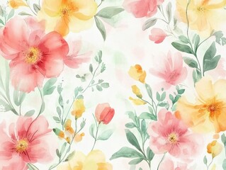 Impressionist-style floral artwork.