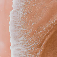 Fototapeta premium Abstract Wave Background Peach Tones