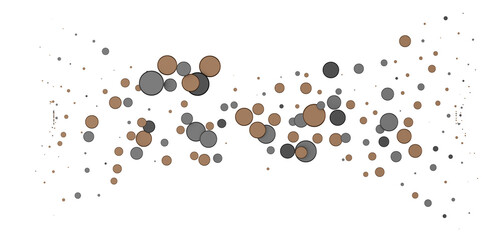  Colorful confetti on white background