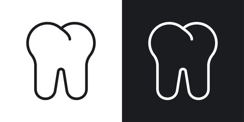 Tooth icons. graphic vector icons set