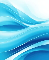 Fototapeta premium Vibrant blue waves dance gracefully against a serene backdrop, capturing the tranquility of nature's beauty in perfect harmony
