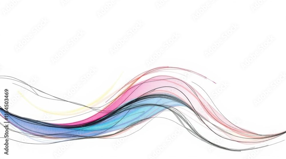 Aufkleber swirls of color dance gracefully across a blank canvas, creating a serene and captivating visual exp
