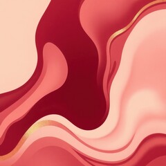 Fluid shapes in warm tones create a harmonious blend of color and form in an abstract design for modern art enthusiasts