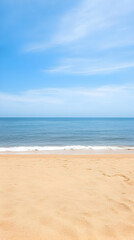 Obraz premium Beach Background Image: Calm Ocean and Sand