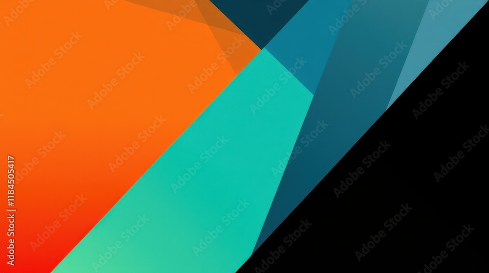 Aufkleber vivid geometric patterns create a dynamic visual language in a contemporary abstract composition