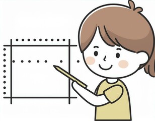 simple learning to draw a square dot to dot