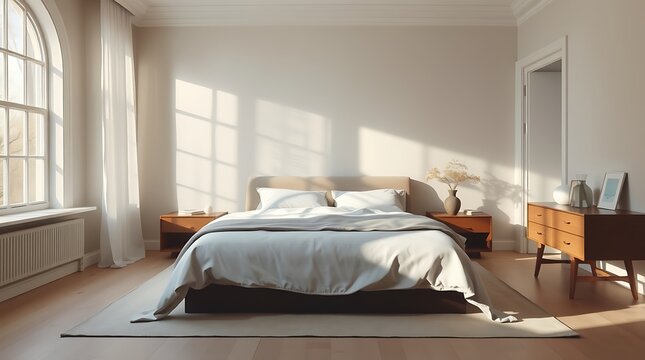 Elegant Modern Minimalist Bedroom Design: Sleek, Serene & Functional
