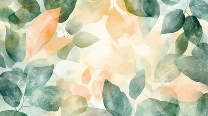 Rolgordijnen Vormen patronen Nature abstract leaf pattern digital art serenity soft colors close-up view illustrative design for relaxation  © nikomsolftwaer
