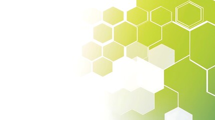 Abstract Green Hexagon Pattern: A Serene Geometric Design