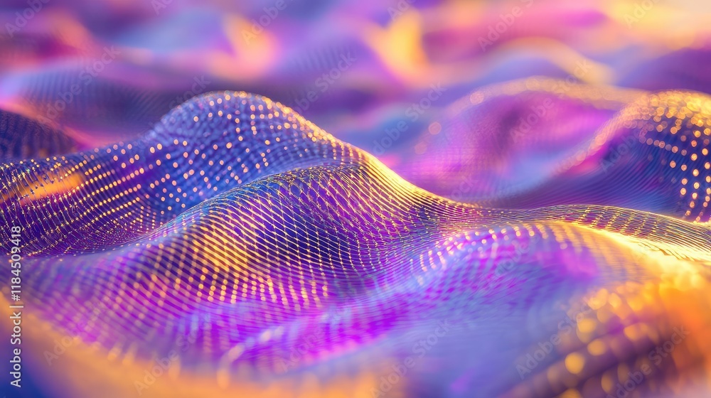 Poster visualization of quantum simulations used to optimize the design of lightweight, durable materials f