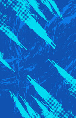 Blue abstract background with brush grunge texture and modern design illustration template
