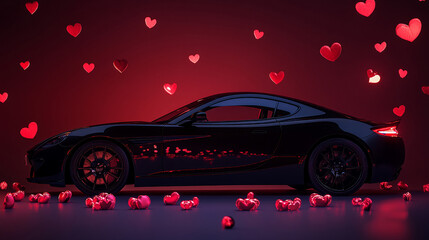 luxury super sport car electric vehicle background