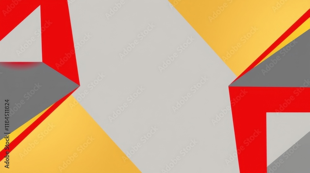 Poster creative geometric patterns showcase vibrant colors and dynamic shapes in a modern abstract design
