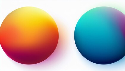 Obraz premium blurred color round shape for creative graphic design white background mesh orb mixed color gradients illustration