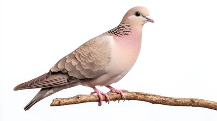 Obraz premium A pigeon is perched on a branch