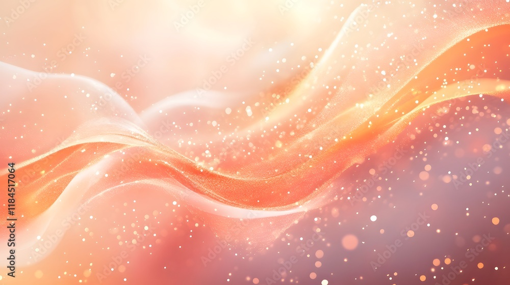 Poster this abstract and elegant background features a beautiful blend of soft warm gradients intricate dec