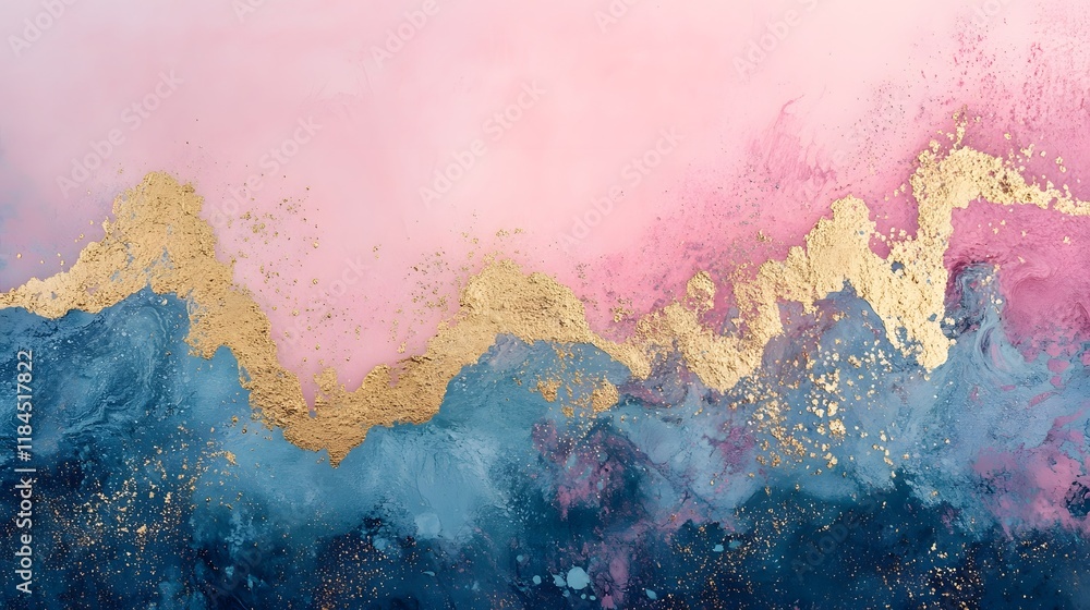 Poster subtle pastel gradients blend with fluid dynamic patterns in a harmonious modern color palette this 