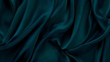 Obraz premium Teal Silk Drape Abstract Background