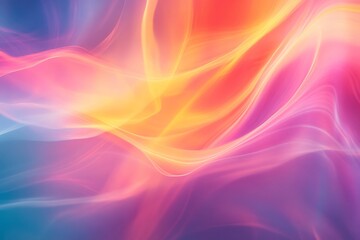 Obraz premium Abstract rainbow swirl design with soft gradients and dynamic movement, perfect for bright and playful wallpaper