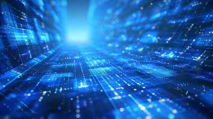 Abstract blue technology, business or science background