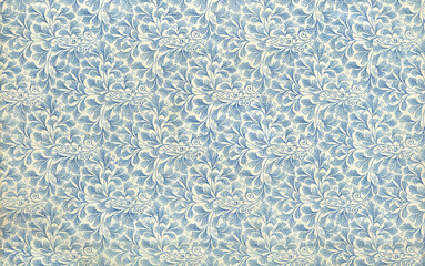 endpaper leaf floral pattern background vintage illustration from 1889 antique book