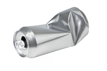 crumpled empty can