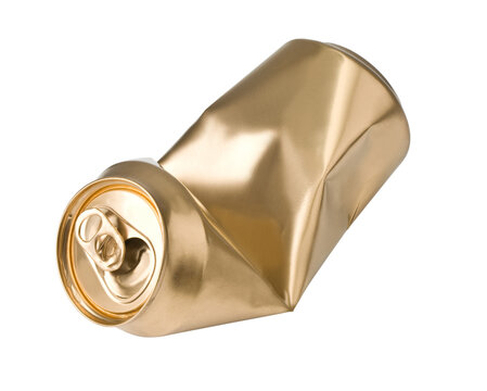crumpled empty can