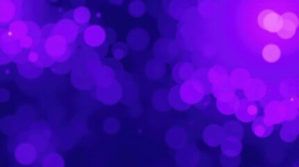Purple bokeh abstract background with glowing light orbs
