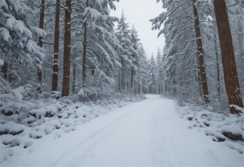 Fototapeta premium winter in the forest