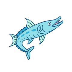 barracuda vector icon, fish vector illustration - simple illustration of barracuda perfect for logos, and fish - themed designs.