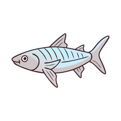 bonefish vector icon, fish vector illustration - simple illustration of bonefish perfect for logos, and fish - themed designs.