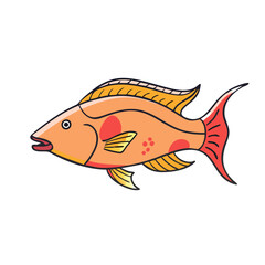 hogfish vector icon, fish vector illustration - simple illustration of hogfish perfect for logos, and fish - themed designs.