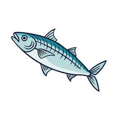 mackerel vector icon, fish vector illustration - simple illustration of mackerel perfect for logos, and fish - themed designs.
