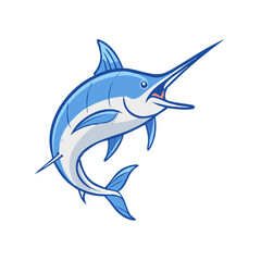 marlin vector icon, fish vector illustration - simple illustration of marlin perfect for logos, and fish - themed designs.