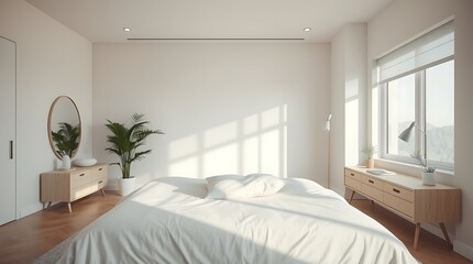 Elegant Modern Minimalist Bedroom Design: Sleek, Serene & Functional