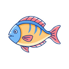 snapper vector icon, fish vector illustration - simple illustration of snapper perfect for logos, and fish - themed designs.
