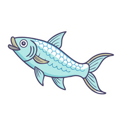 tarpon vector icon, fish vector illustration - simple illustration of tarpon perfect for logos, and fish - themed designs.
