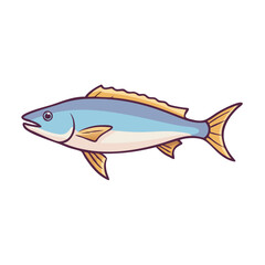 tilefish vector icon, fish vector illustration - simple illustration of tilefish perfect for logos, and fish - themed designs.