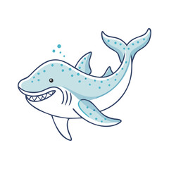 whale shark vector icon, fish vector illustration - simple illustration of whale shark perfect for logos, and fish - themed designs.