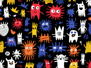 Colorful Monster Illustration